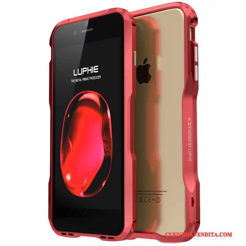 Custodia iPhone 8 Protezione Telaio Difficile, Cover iPhone 8 Rosa Anti-caduta