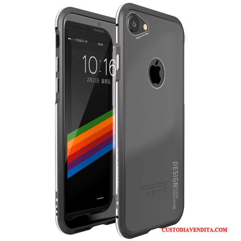 Custodia iPhone 8 Protezione Telefono Oro, Cover iPhone 8 Difficile Metallo