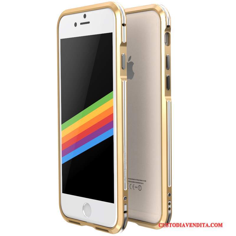 Custodia iPhone 8 Protezione Telefono Oro, Cover iPhone 8 Difficile Metallo