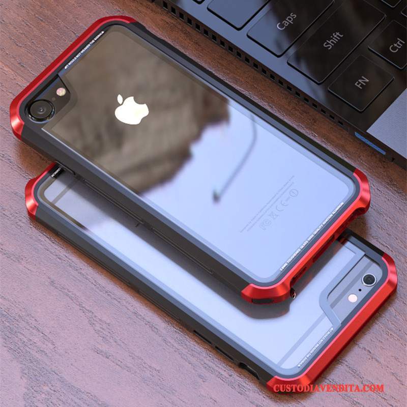 Custodia iPhone 8 Protezione Trasparente Anti-caduta, Cover iPhone 8 Porporatelefono