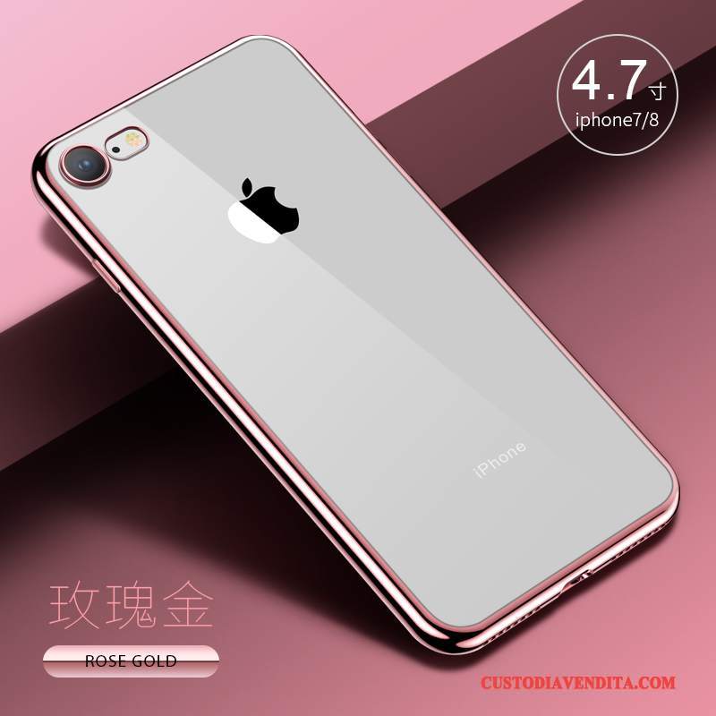 Custodia iPhone 8 Silicone Anti-caduta Sottile, Cover iPhone 8 Telefono Morbido