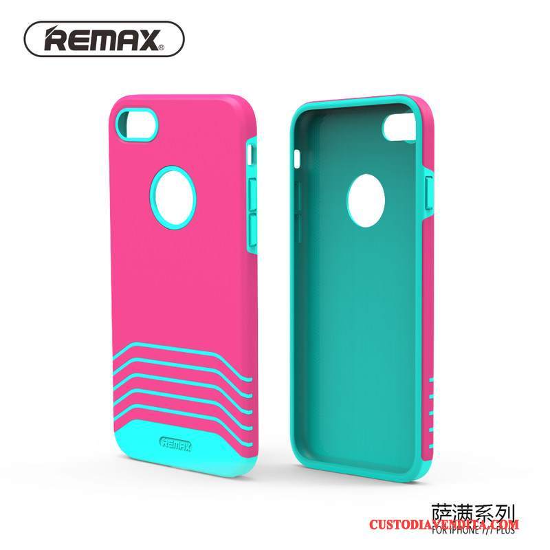 Custodia iPhone 8 Silicone Anti-caduta Tendenza, Cover iPhone 8 Protezione Rossotelefono