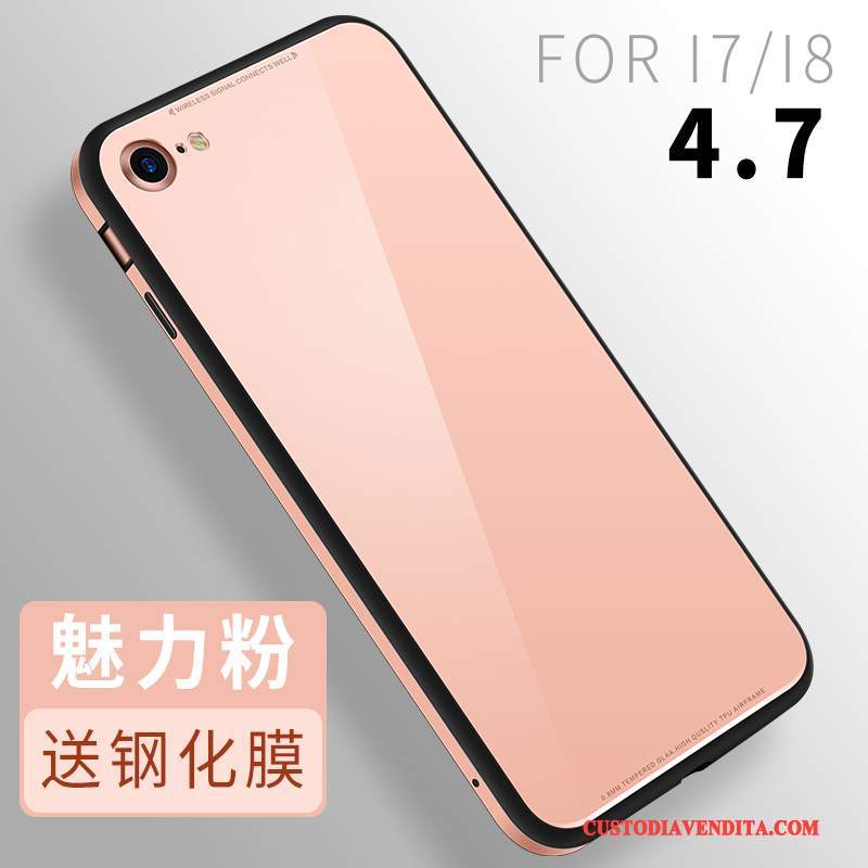 Custodia iPhone 8 Silicone Telefono Vetro, Cover iPhone 8 Nuovo Tutto Incluso