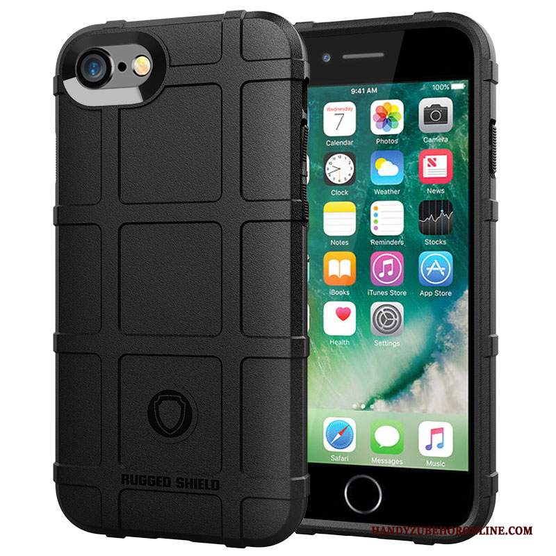 Custodia iPhone Se 2020 Creativo Nero Morbido, Cover iPhone Se 2020 Silicone Tutto Incluso Di Personalità