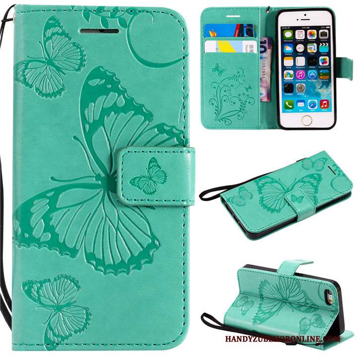 Custodia iPhone Se 2020 Pelle Verde Tutto Incluso, Cover iPhone Se 2020 Protezione Telefono