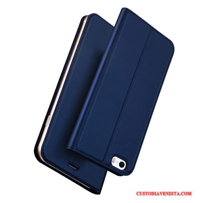 Custodia iPhone Se Folio Borse Oro, Cover iPhone Se Pelle Leggere Affari