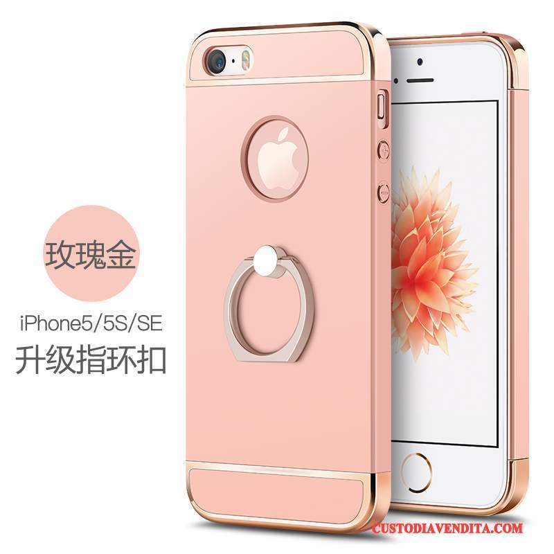 Custodia iPhone Se Protezione Rosa Anti-caduta, Cover iPhone Se Difficile Macchiati