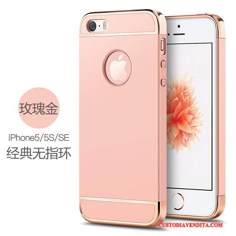 Custodia iPhone Se Protezione Rosa Anti-caduta, Cover iPhone Se Difficile Macchiati