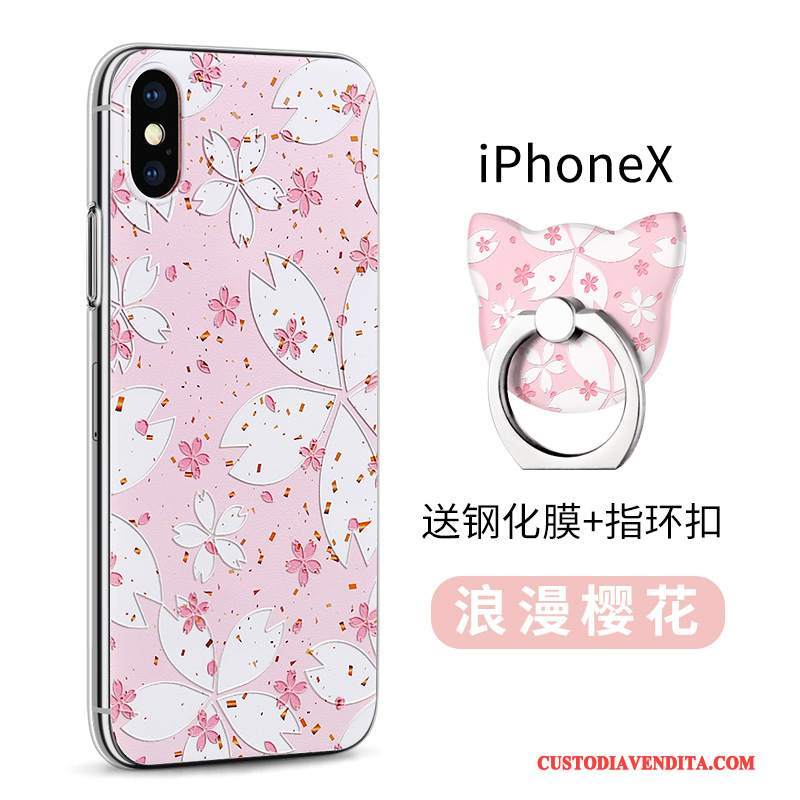 Custodia iPhone X Colore Trasparente Nuovo, Cover iPhone X Silicone Anti-cadutatelefono