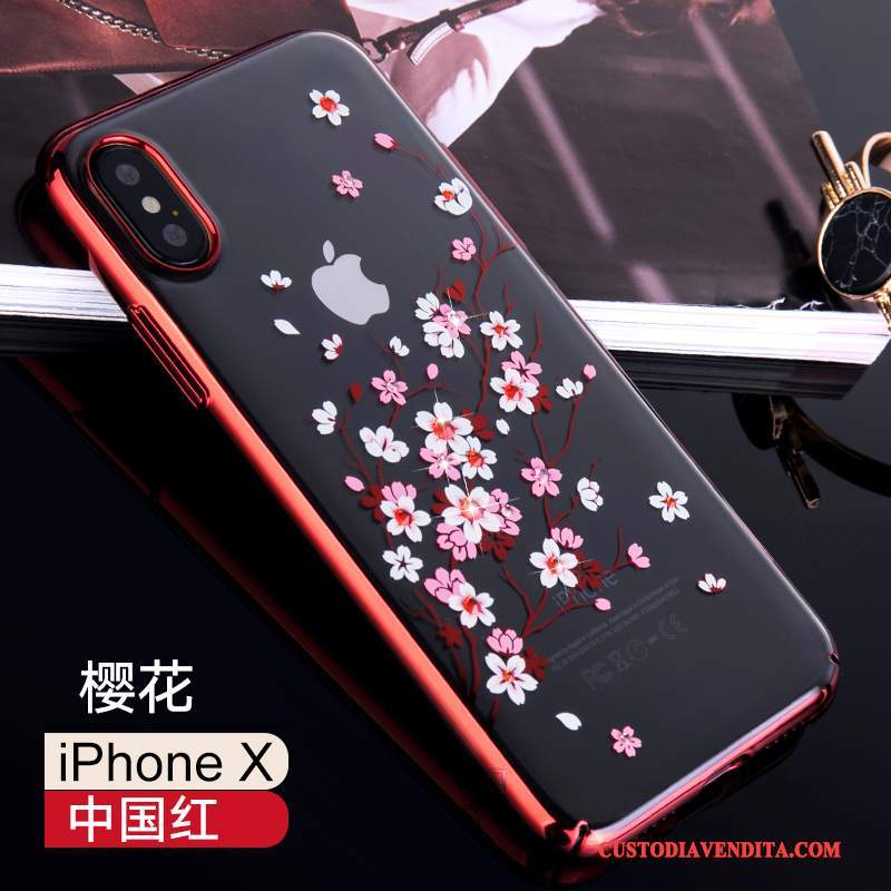 Custodia iPhone X Creativo Anti-caduta Nuovo, Cover iPhone X Strass Lusso Tutto Incluso