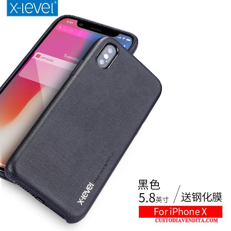 Custodia iPhone X Creativo Morbido Anti-caduta, Cover iPhone X Protezione Macchiati Di Personalità