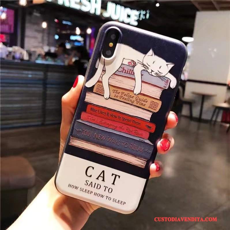 Custodia iPhone X Creativo Morbido Marchio Di Tendenza, Cover iPhone X Colore Nuovotelefono