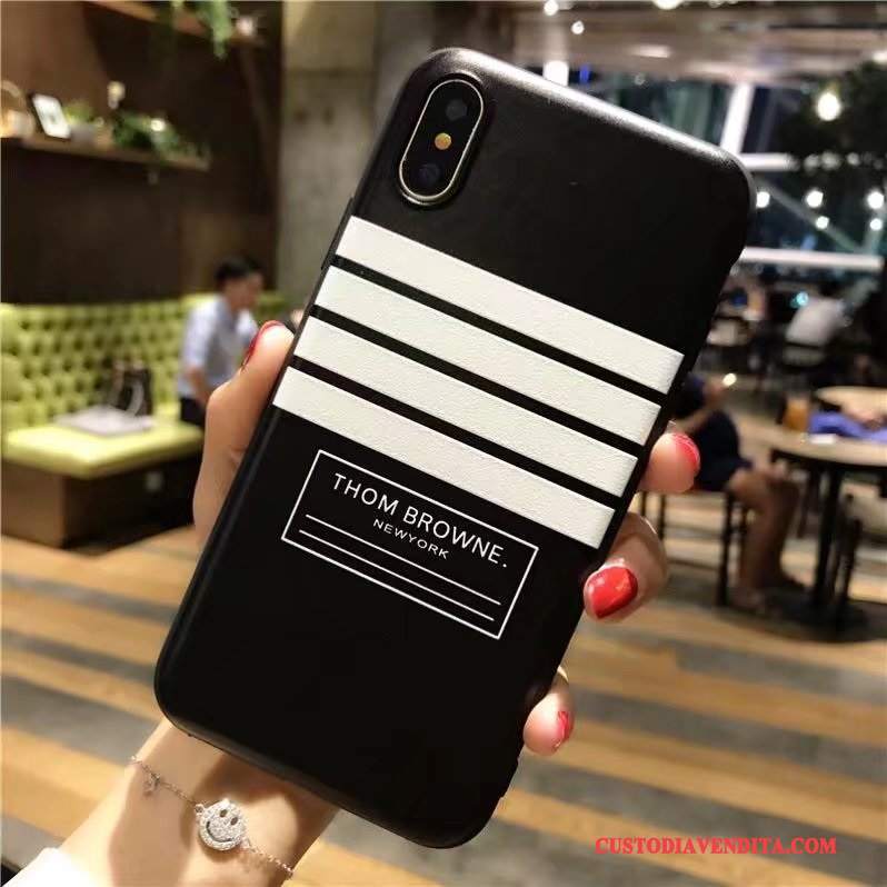 Custodia iPhone X Creativo Morbido Marchio Di Tendenza, Cover iPhone X Colore Nuovotelefono