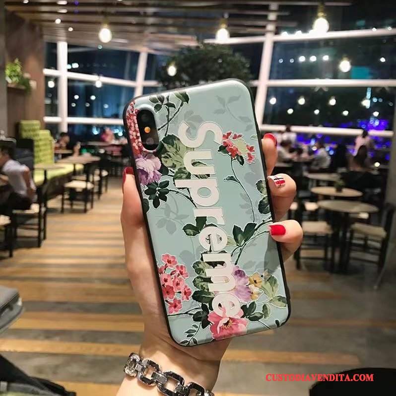 Custodia iPhone X Creativo Morbido Marchio Di Tendenza, Cover iPhone X Colore Nuovotelefono