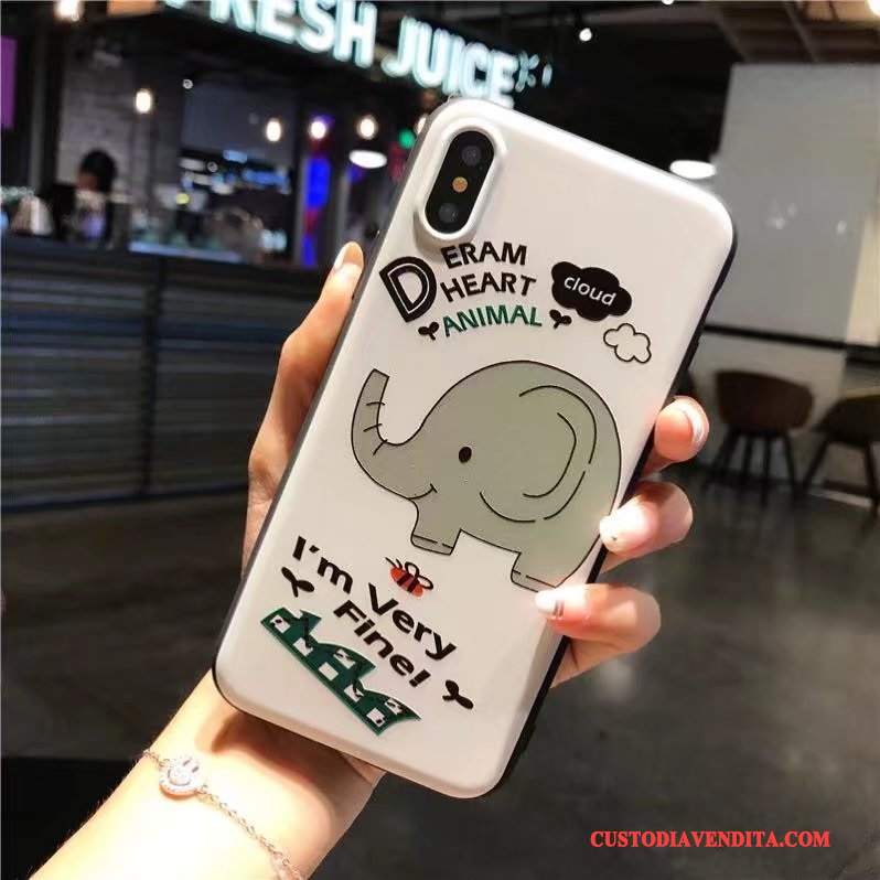 Custodia iPhone X Creativo Morbido Marchio Di Tendenza, Cover iPhone X Colore Nuovotelefono