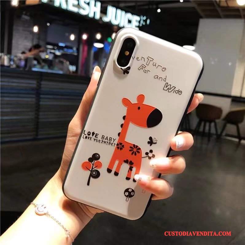 Custodia iPhone X Creativo Morbido Marchio Di Tendenza, Cover iPhone X Colore Nuovotelefono