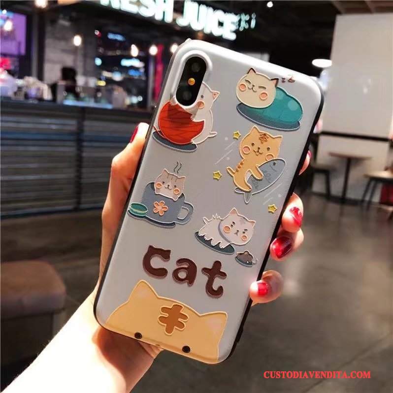 Custodia iPhone X Creativo Morbido Marchio Di Tendenza, Cover iPhone X Colore Nuovotelefono