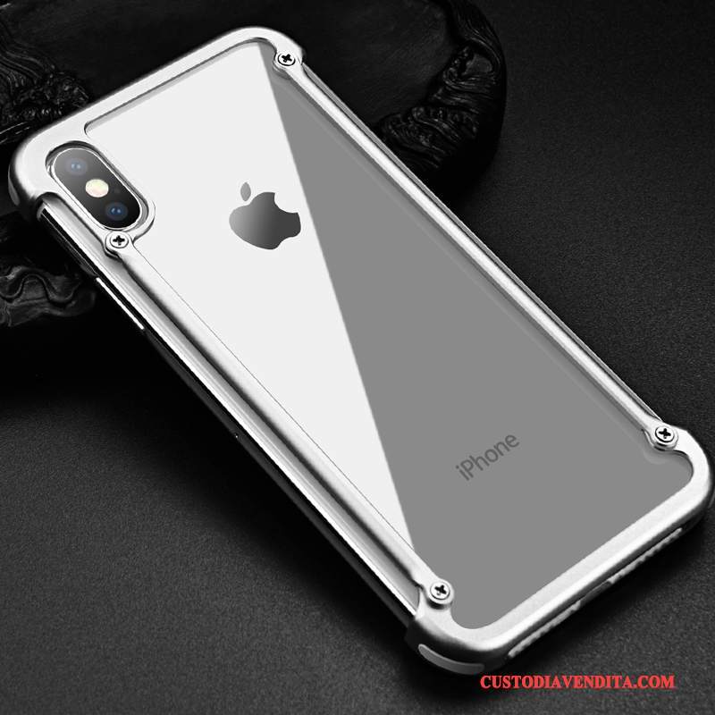 Custodia iPhone X Creativo Telaio Nero, Cover iPhone X Nuovo Di Personalità