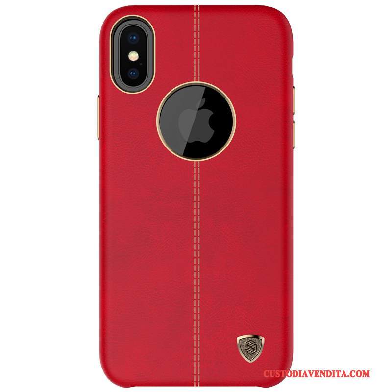 Custodia iPhone X Pelle Anti-caduta Di Personalità, Cover iPhone X Creativo Blutelefono