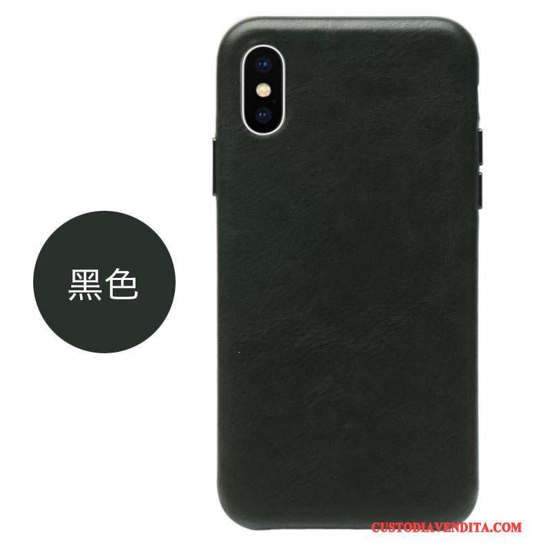 Custodia iPhone X Pelle Anti-caduta Tutto Incluso, Cover iPhone X Protezione Marchio Di Tendenzatelefono