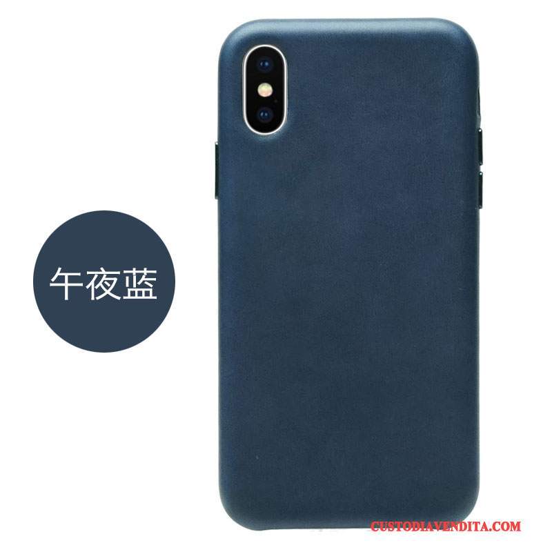 Custodia iPhone X Pelle Anti-caduta Tutto Incluso, Cover iPhone X Protezione Marchio Di Tendenzatelefono