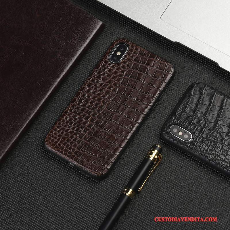 Custodia iPhone X Pelle Elegante Tutto Incluso, Cover iPhone X Telefono Anti-caduta