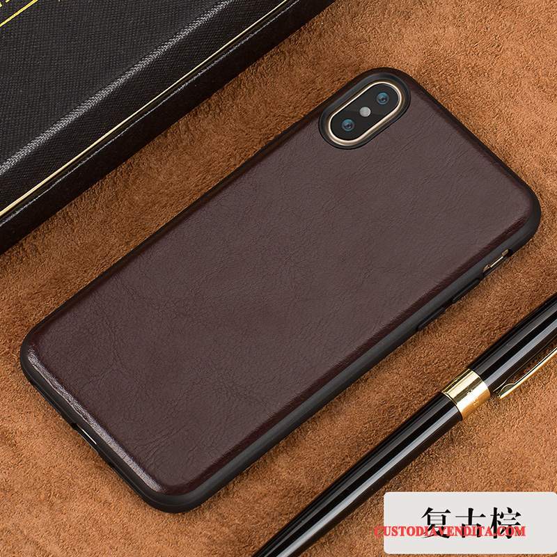 Custodia iPhone X Pelle Sottile Tutto Incluso, Cover iPhone X Protezione Radiantetelefono