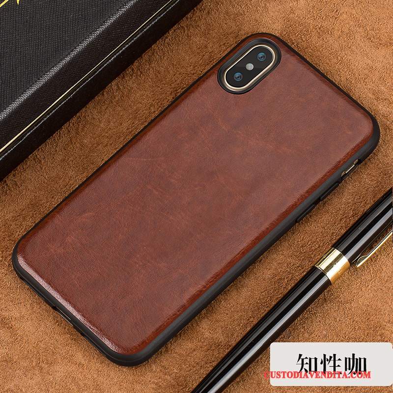 Custodia iPhone X Pelle Sottile Tutto Incluso, Cover iPhone X Protezione Radiantetelefono