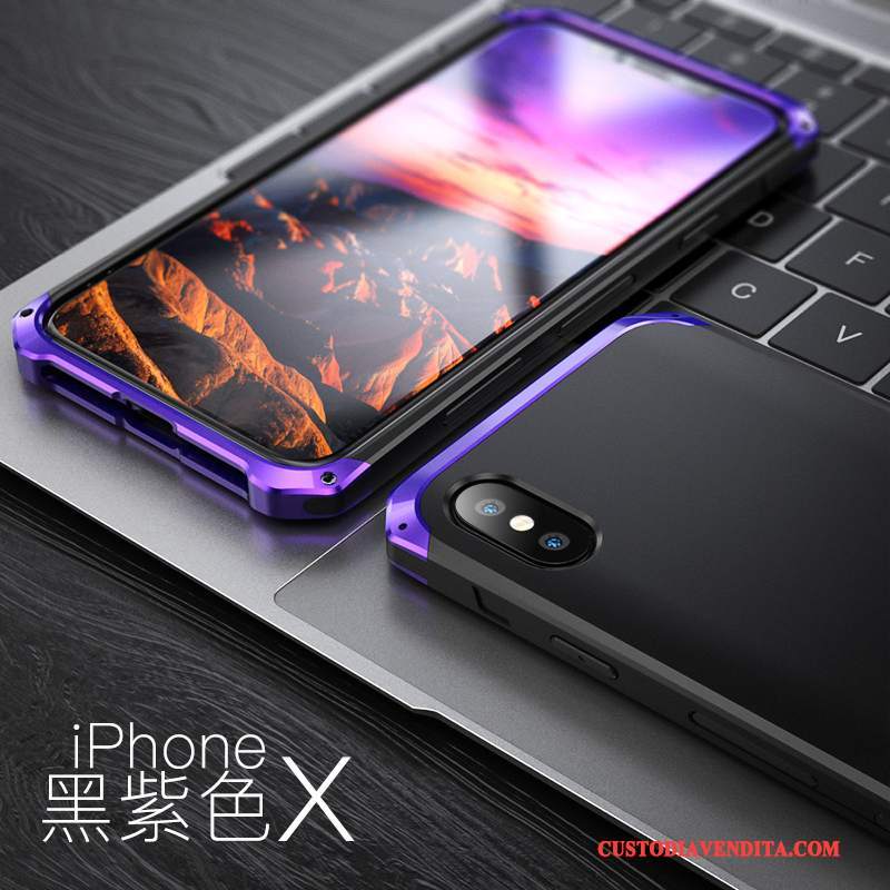 Custodia iPhone X Protezione Tutto Incluso Tendenza, Cover iPhone X Anti-cadutatelefono