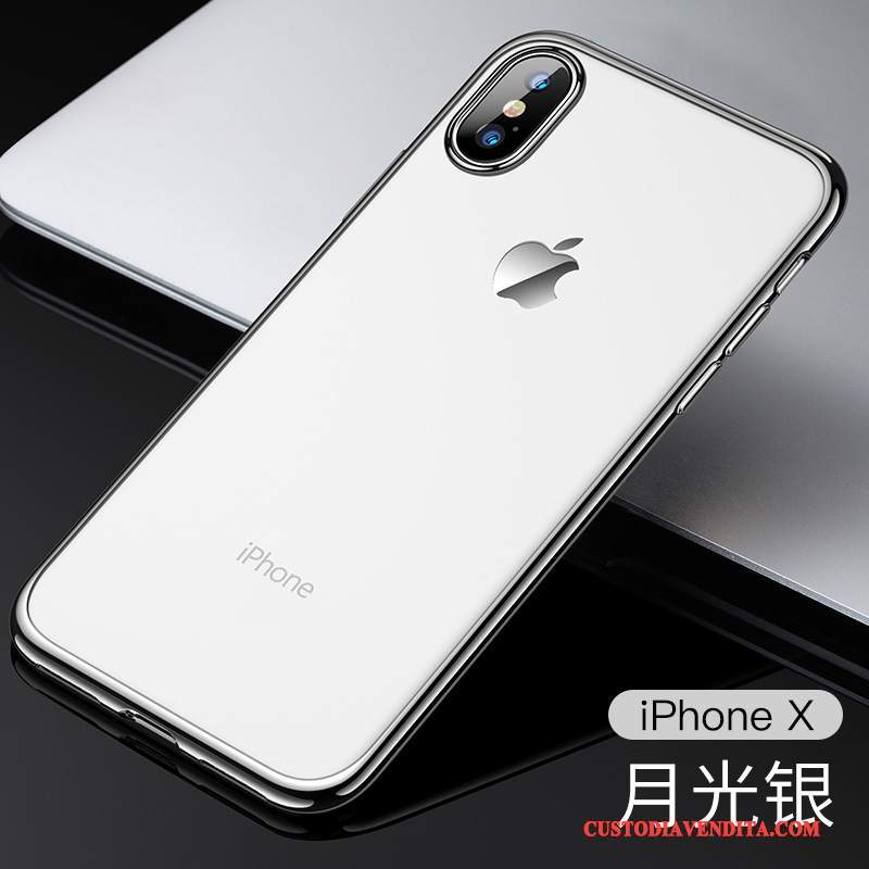 Custodia iPhone X Silicone Morbido Anti-caduta, Cover iPhone X Nuovo Sottile