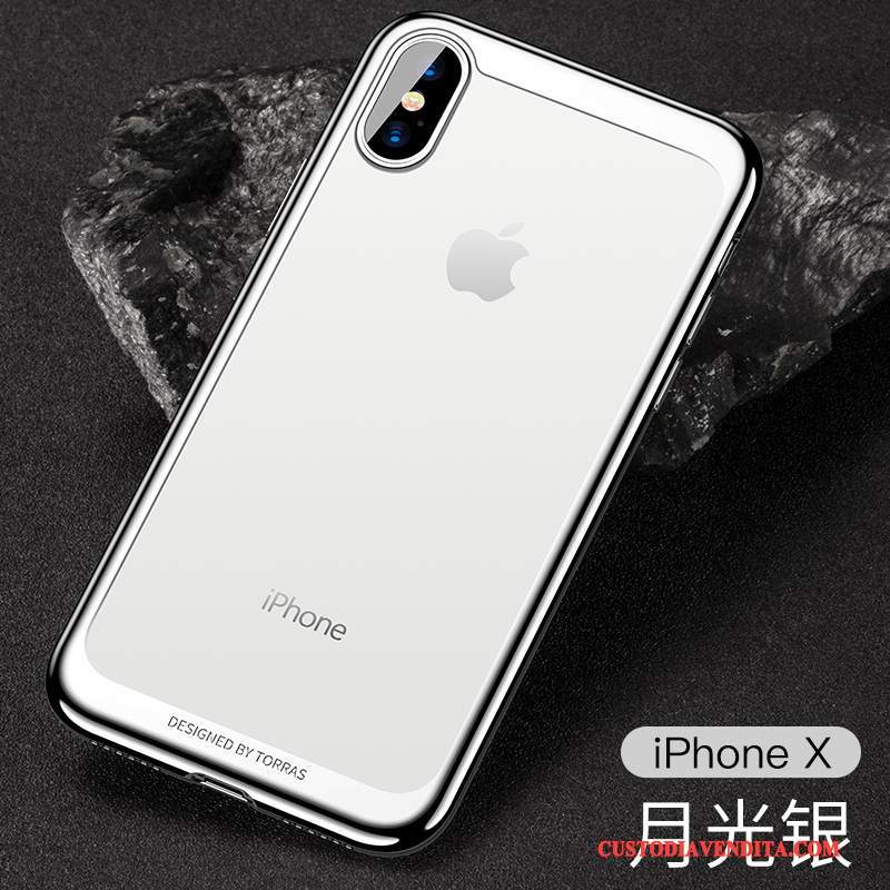 Custodia iPhone X Silicone Morbido Anti-caduta, Cover iPhone X Nuovo Sottile