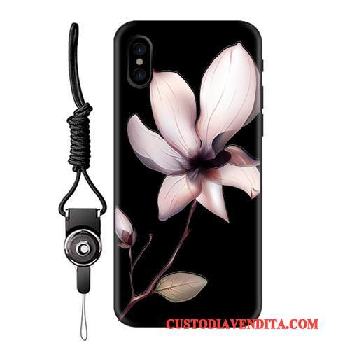 Custodia iPhone X Silicone Morbido Ornamenti Appesi, Cover iPhone X Protezione Telefono Tendenza