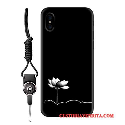 Custodia iPhone X Silicone Morbido Ornamenti Appesi, Cover iPhone X Protezione Telefono Tendenza