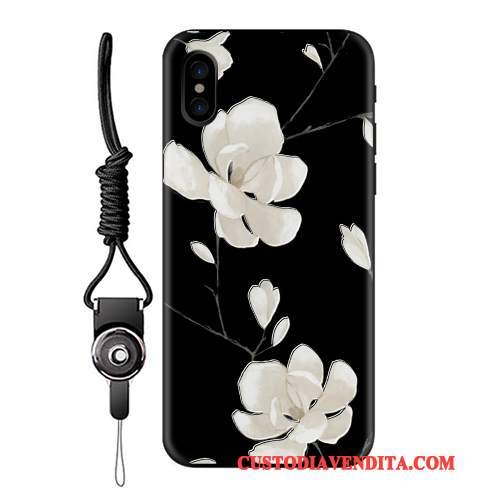 Custodia iPhone X Silicone Morbido Ornamenti Appesi, Cover iPhone X Protezione Telefono Tendenza