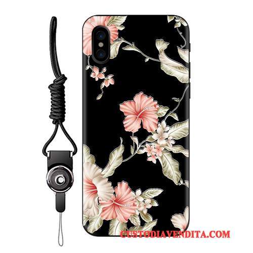 Custodia iPhone X Silicone Morbido Ornamenti Appesi, Cover iPhone X Protezione Telefono Tendenza