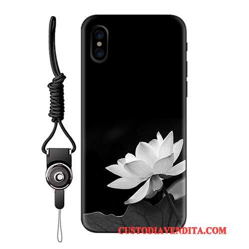 Custodia iPhone X Silicone Morbido Ornamenti Appesi, Cover iPhone X Protezione Telefono Tendenza