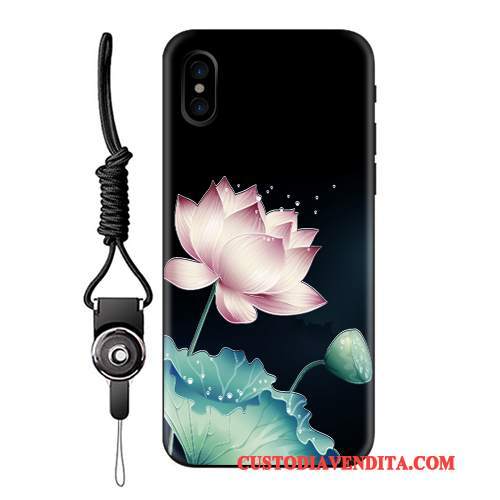 Custodia iPhone X Silicone Morbido Ornamenti Appesi, Cover iPhone X Protezione Telefono Tendenza