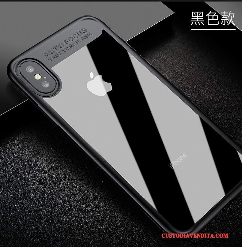 Custodia iPhone X Silicone Telefono Trasparente, Cover iPhone X Tutto Incluso Morbido