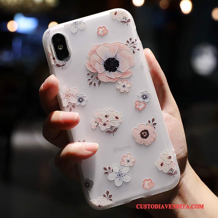 Custodia iPhone X Silicone Tutto Incluso Morbido, Cover iPhone X Colore Nuovo Ornamenti Appesi