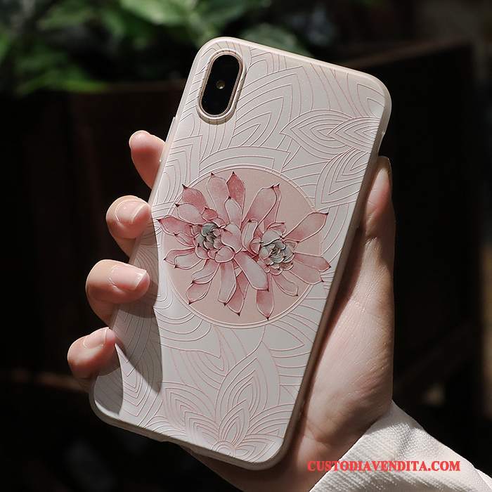 Custodia iPhone X Silicone Tutto Incluso Morbido, Cover iPhone X Colore Nuovo Ornamenti Appesi