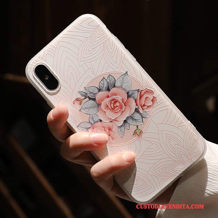 Custodia iPhone X Silicone Tutto Incluso Morbido, Cover iPhone X Colore Nuovo Ornamenti Appesi