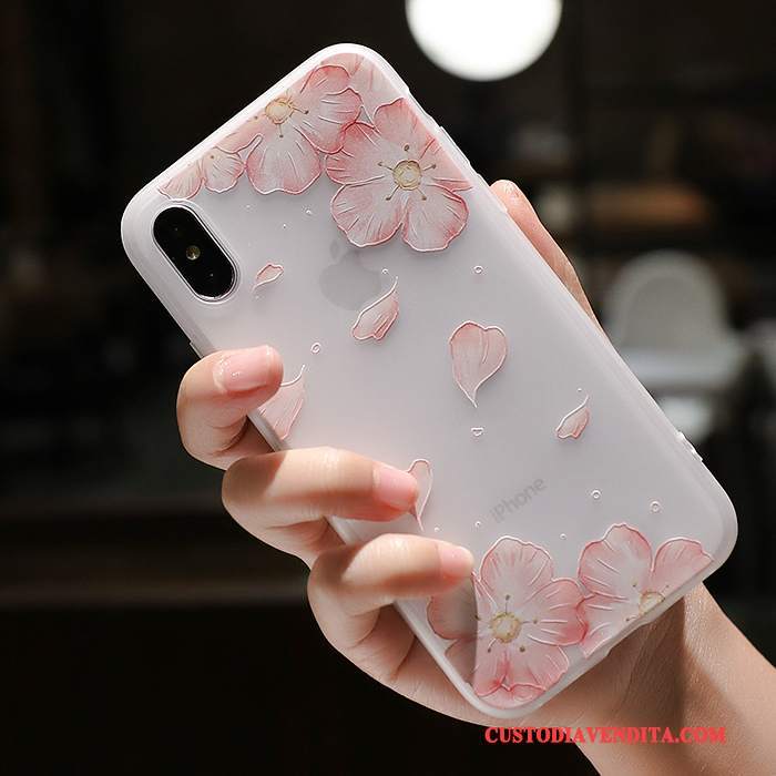 Custodia iPhone X Silicone Tutto Incluso Morbido, Cover iPhone X Colore Nuovo Ornamenti Appesi