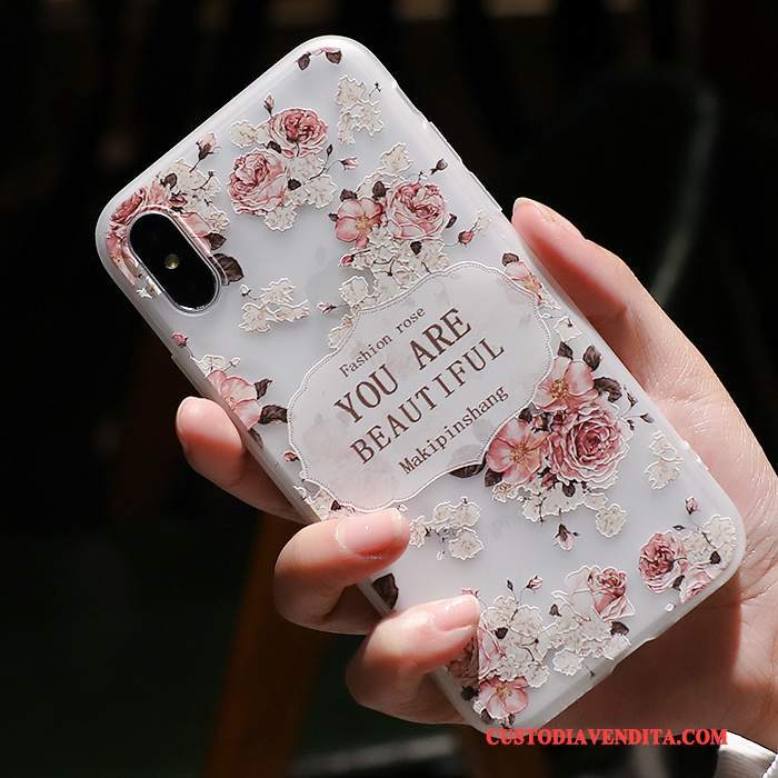 Custodia iPhone X Silicone Tutto Incluso Morbido, Cover iPhone X Colore Nuovo Ornamenti Appesi