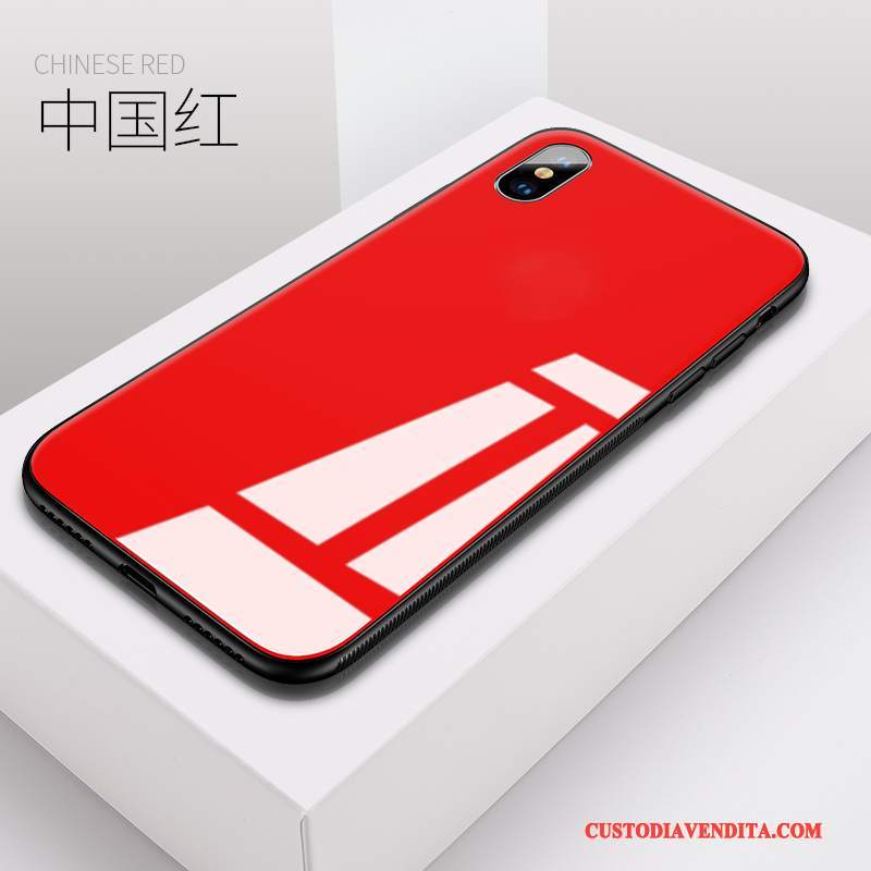 Custodia iPhone X Silicone Tutto Incluso Ornamenti Appesi, Cover iPhone X Blu Tendenza