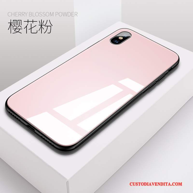 Custodia iPhone X Silicone Tutto Incluso Ornamenti Appesi, Cover iPhone X Blu Tendenza