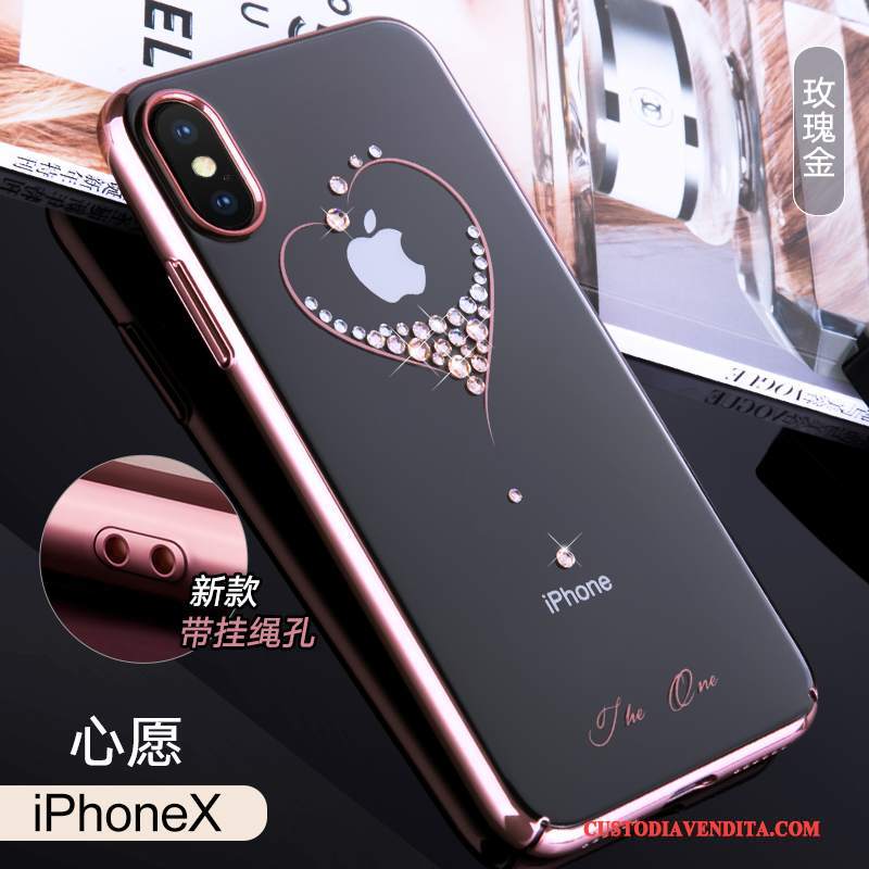 Custodia iPhone X Strass Tutto Inclusotelefono, Cover iPhone X Nuovo Lusso