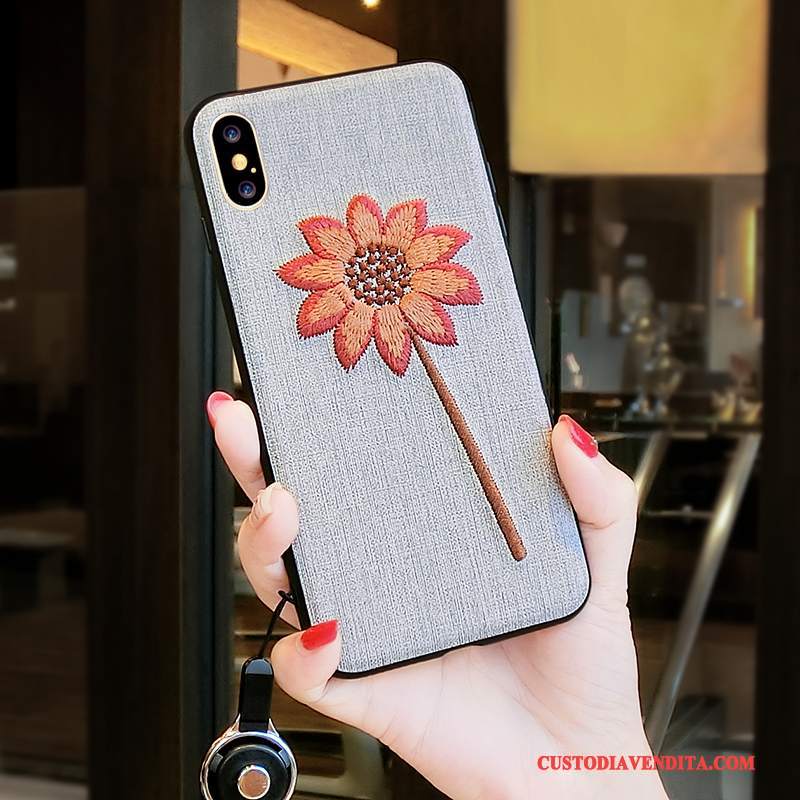 Custodia iPhone X Telefono Di Personalità, Cover iPhone X Anti-caduta Verde