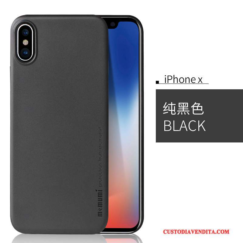 Custodia iPhone X Telefono Sottile, Cover iPhone X Nero Nuovo