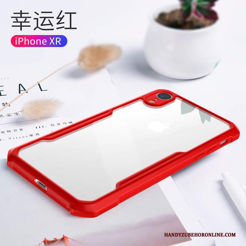 Custodia iPhone Xr Creativo Rosso Tutto Incluso, Cover iPhone Xr Protezione Marchio Di Tendenza Macchiati