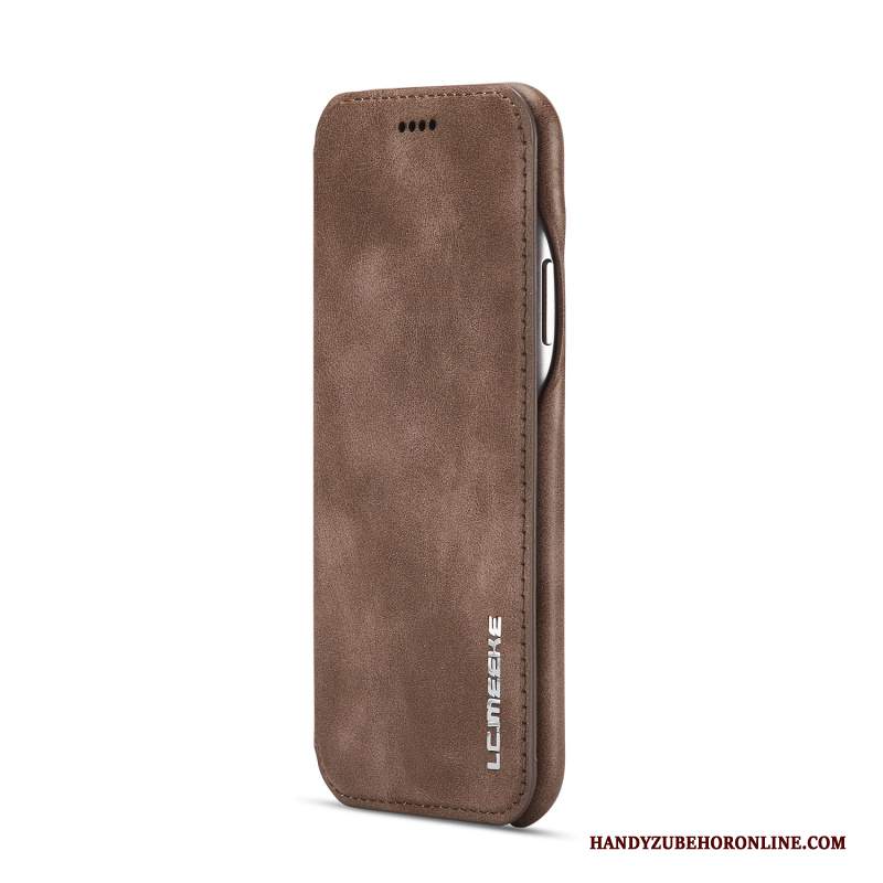 Custodia iPhone Xr Folio Telefono Biancheria, Cover iPhone Xr Pelle Anti-caduta Tutto Incluso